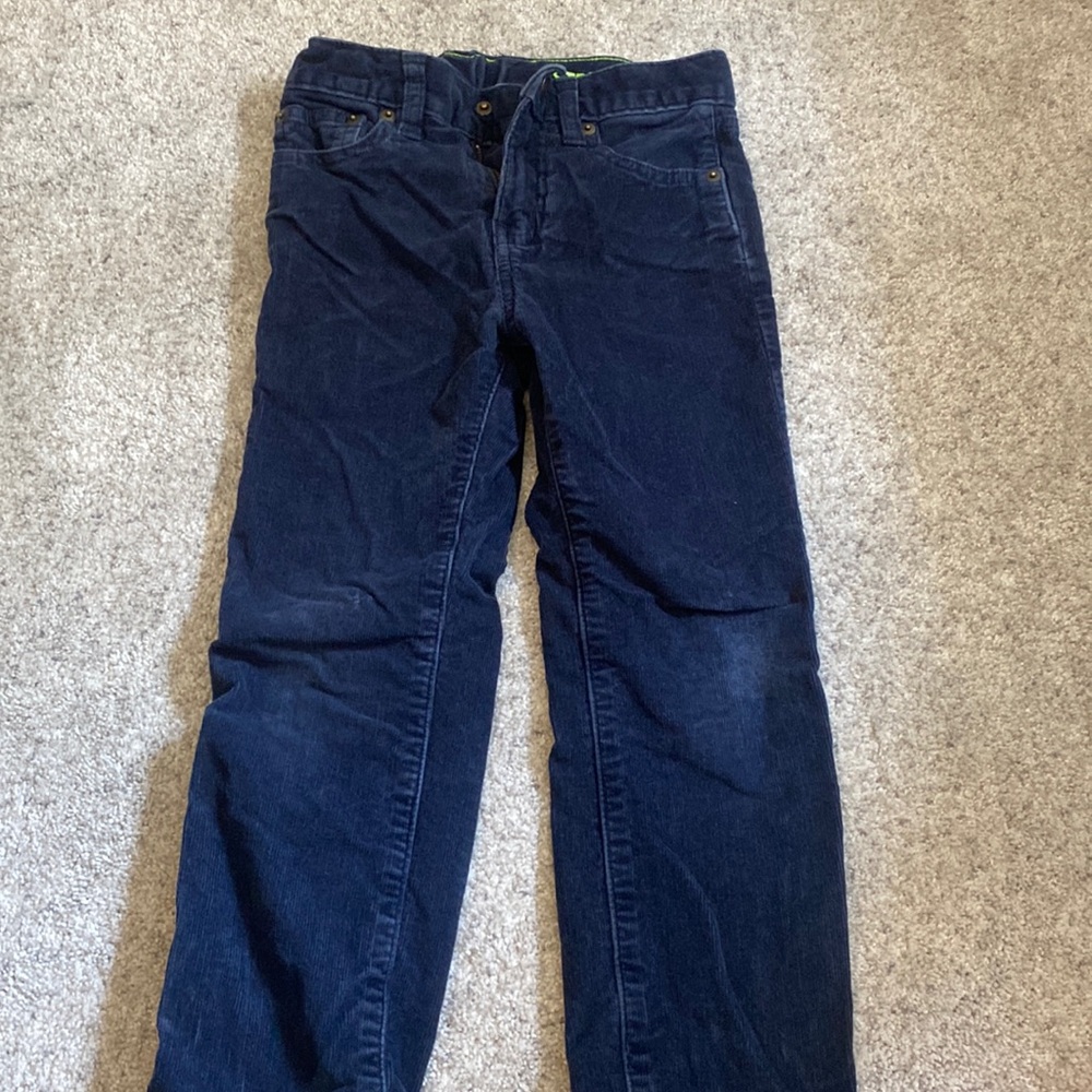 Jcrew navy corduroy stretch pants boys size 6